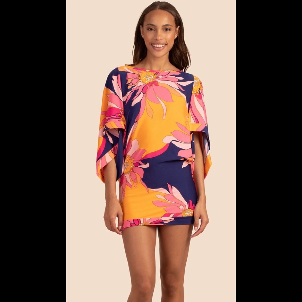 🆕 NWT TRINA TURK BreezE SWIM TUNIC COVER UP Dress - Picture 4 of 6
